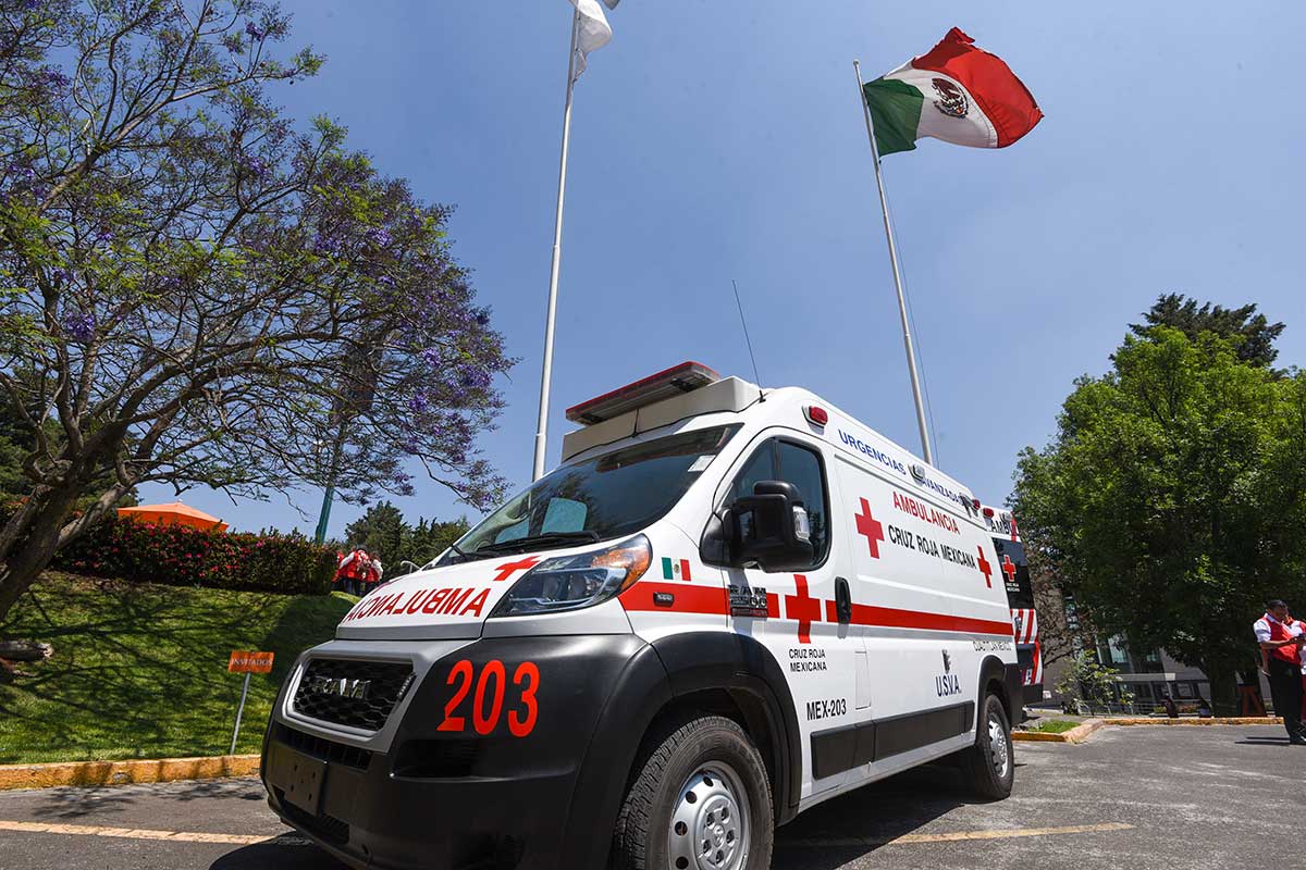 Ambulancia de Cruz Roja Mexicana Delegación Estado de México